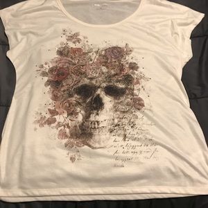 Maurice’s Skull n Flowers Blouse XL